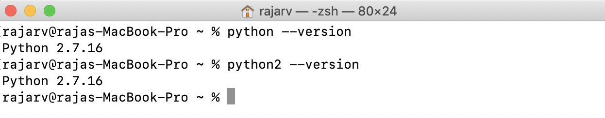 python2 version