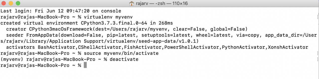 python virtual environment