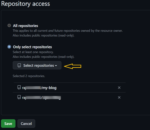 Give repository access
